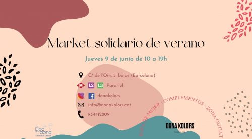 Market jueves 9 de junio Dona Kolors al Lloc de la Dona